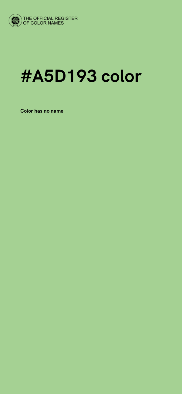 #A5D193 color image