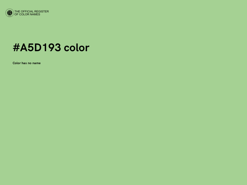 #A5D193 color image