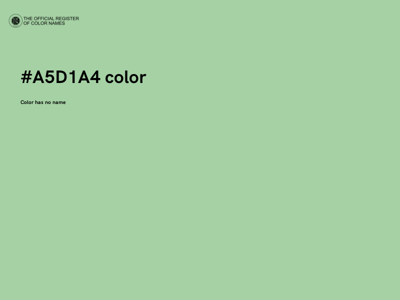 #A5D1A4 color image
