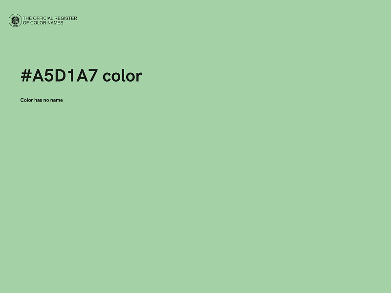 #A5D1A7 color image