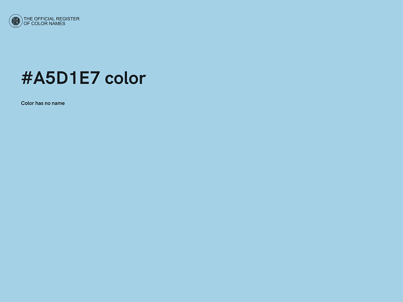 #A5D1E7 color image