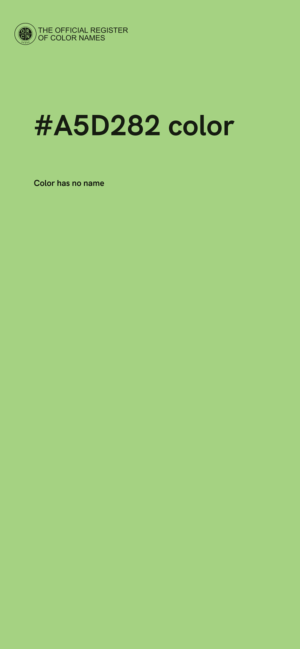 #A5D282 color image