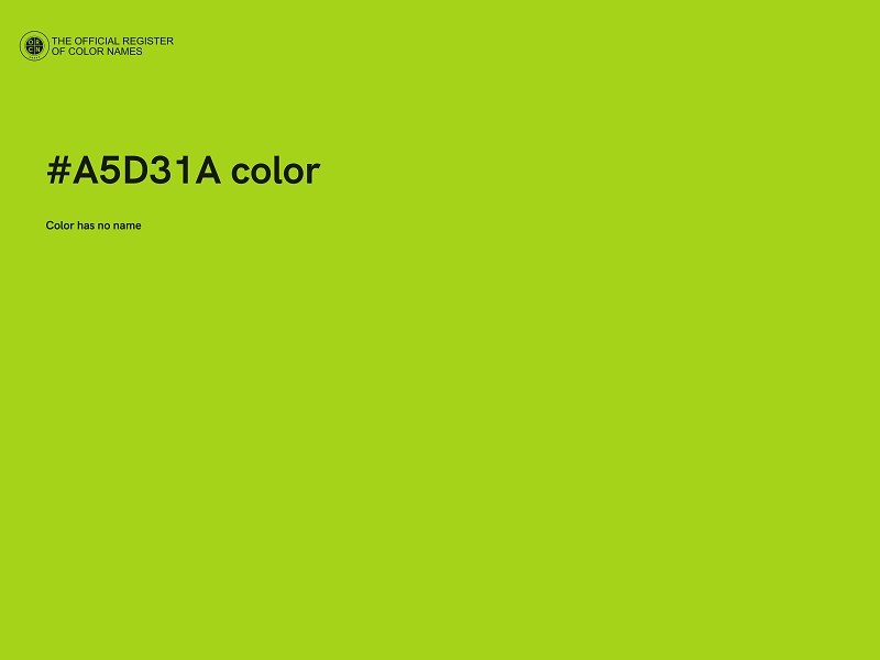 #A5D31A color image