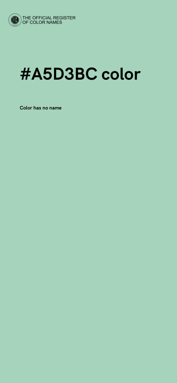 #A5D3BC color image