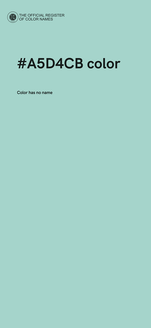 #A5D4CB color image