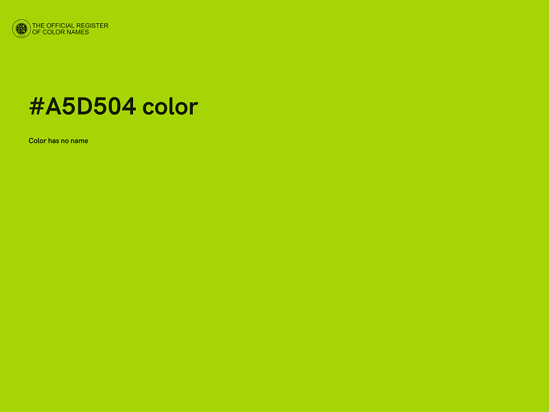 #A5D504 color image