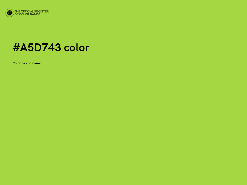 #A5D743 color image