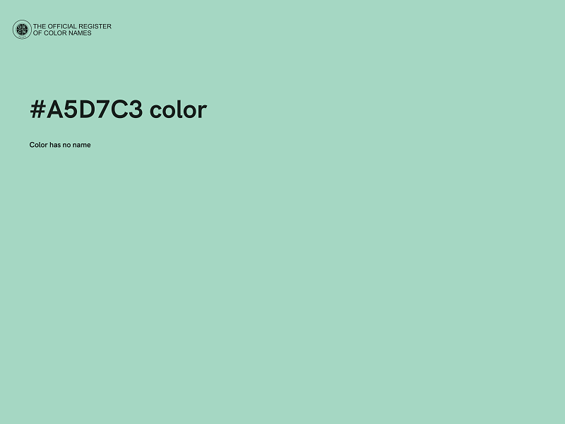 #A5D7C3 color image