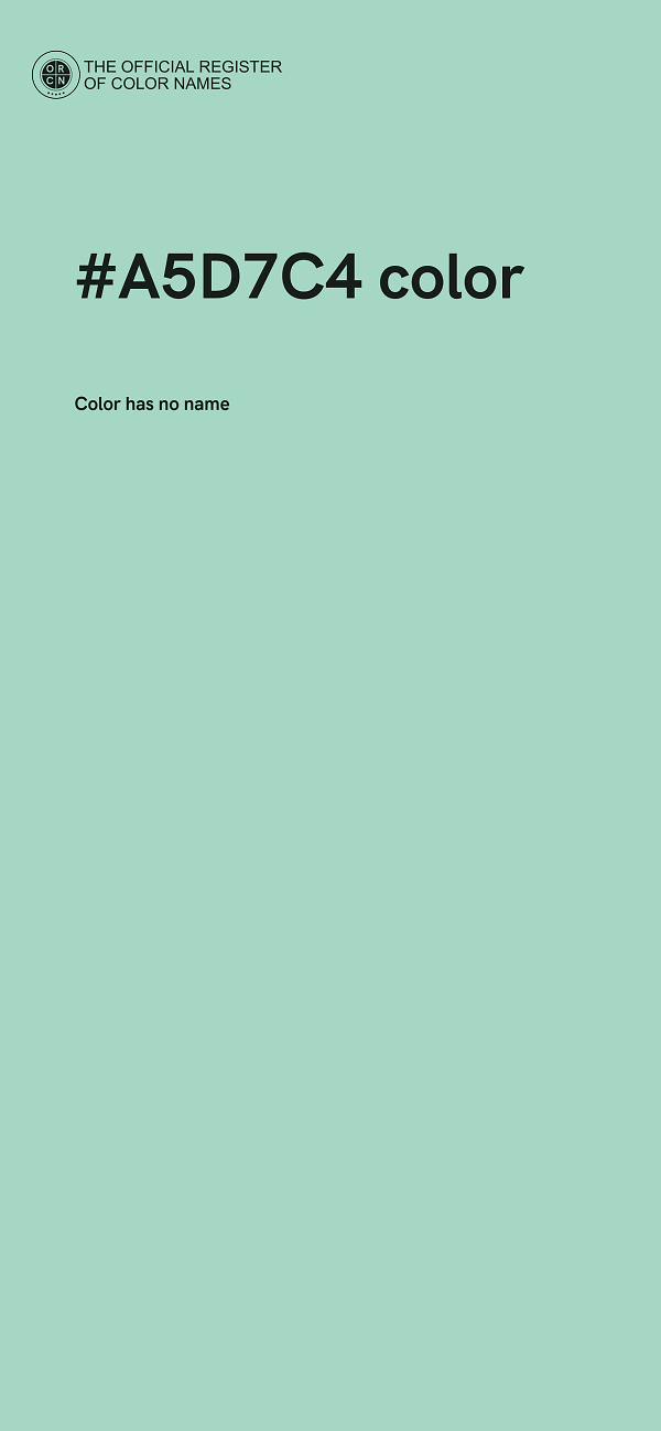 #A5D7C4 color image
