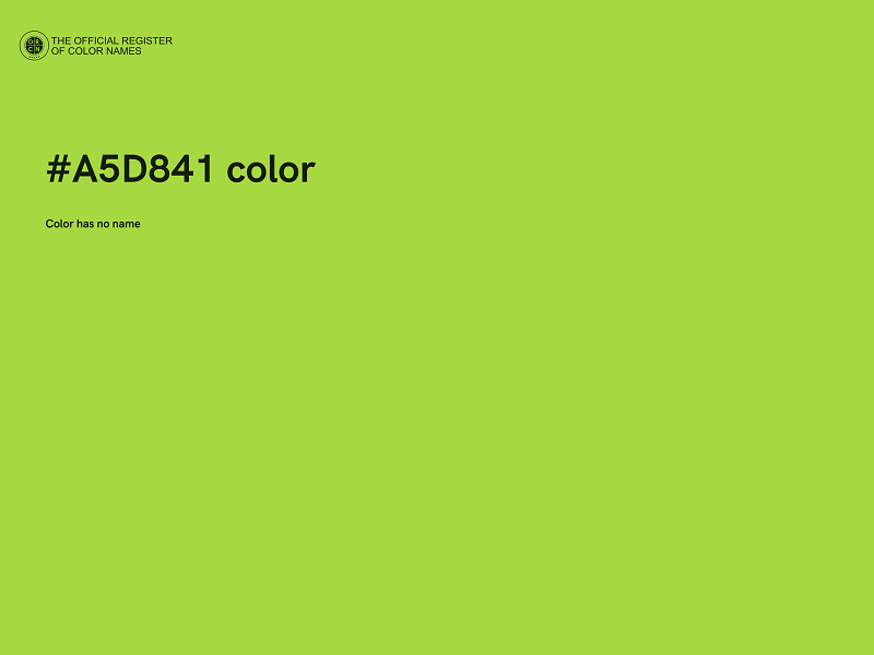 #A5D841 color image