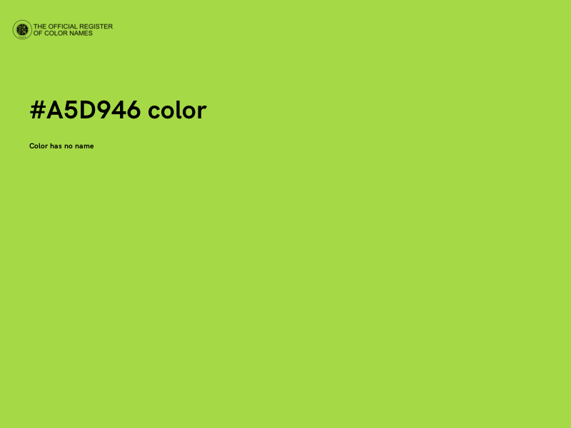 #A5D946 color image