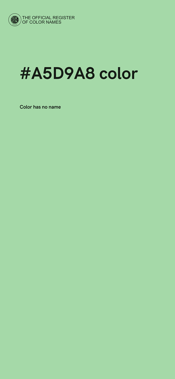 #A5D9A8 color image