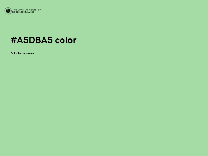 #A5DBA5 color image