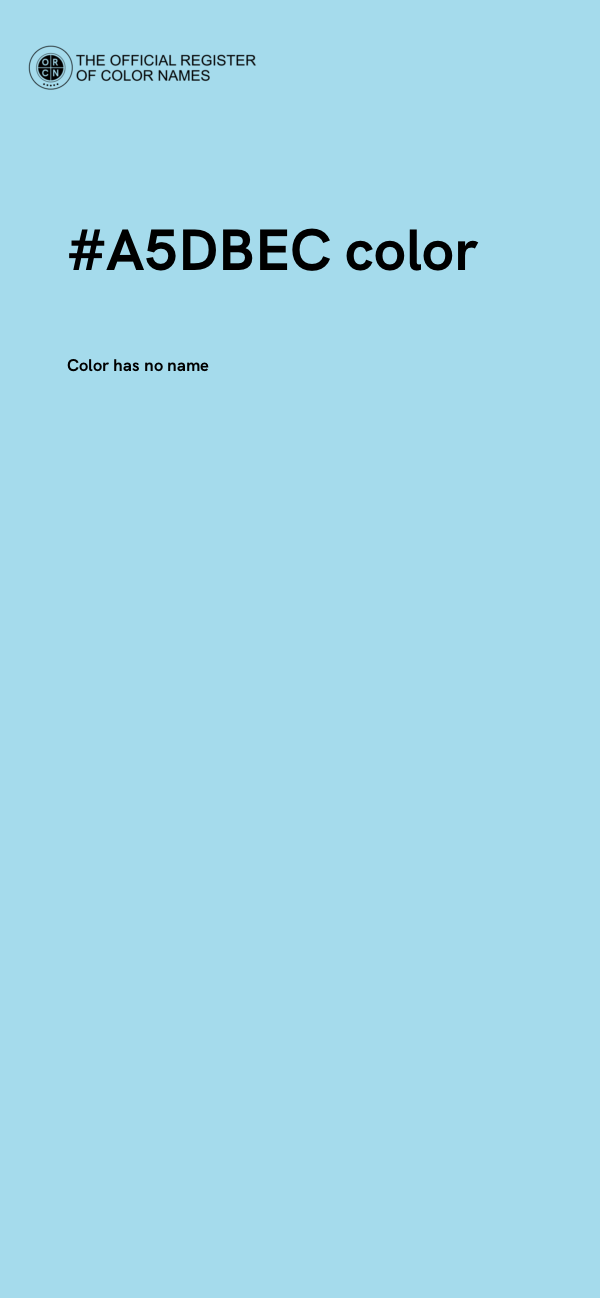 #A5DBEC color image