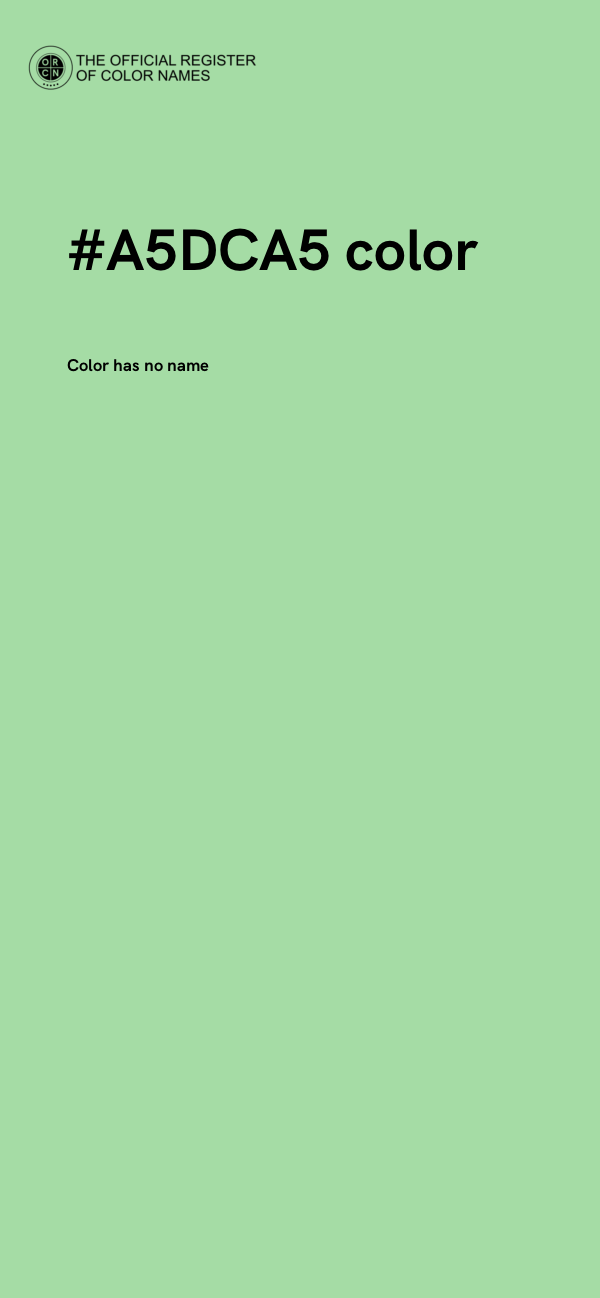 #A5DCA5 color image