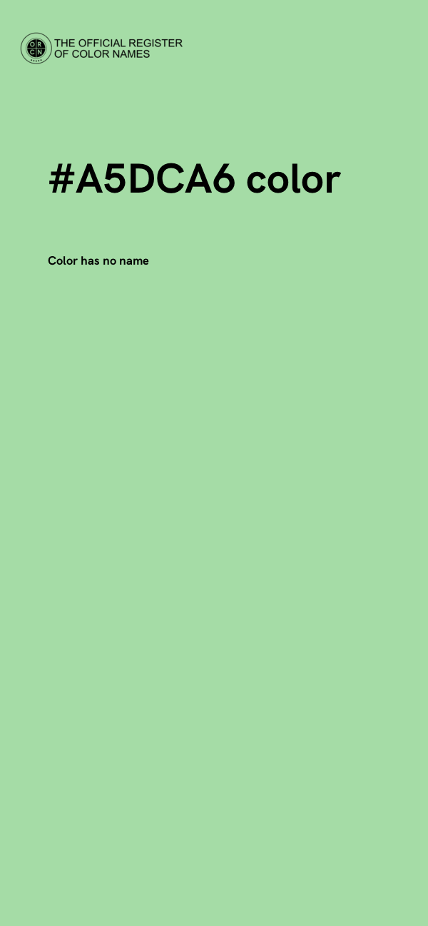 #A5DCA6 color image