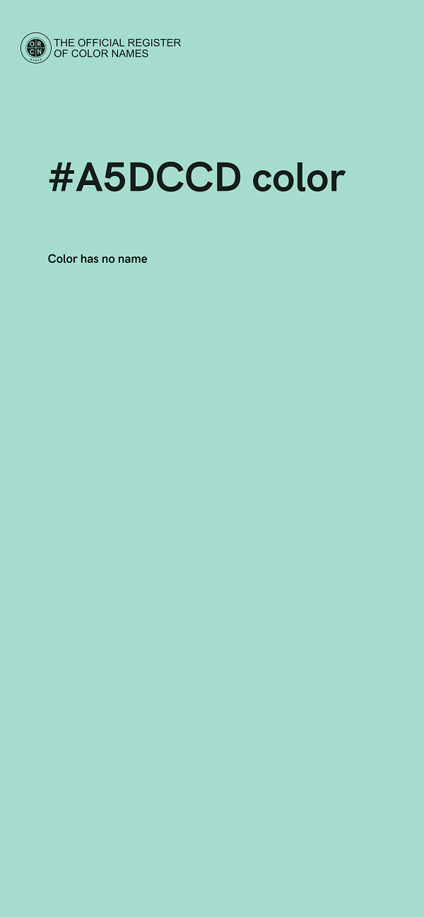 #A5DCCD color image