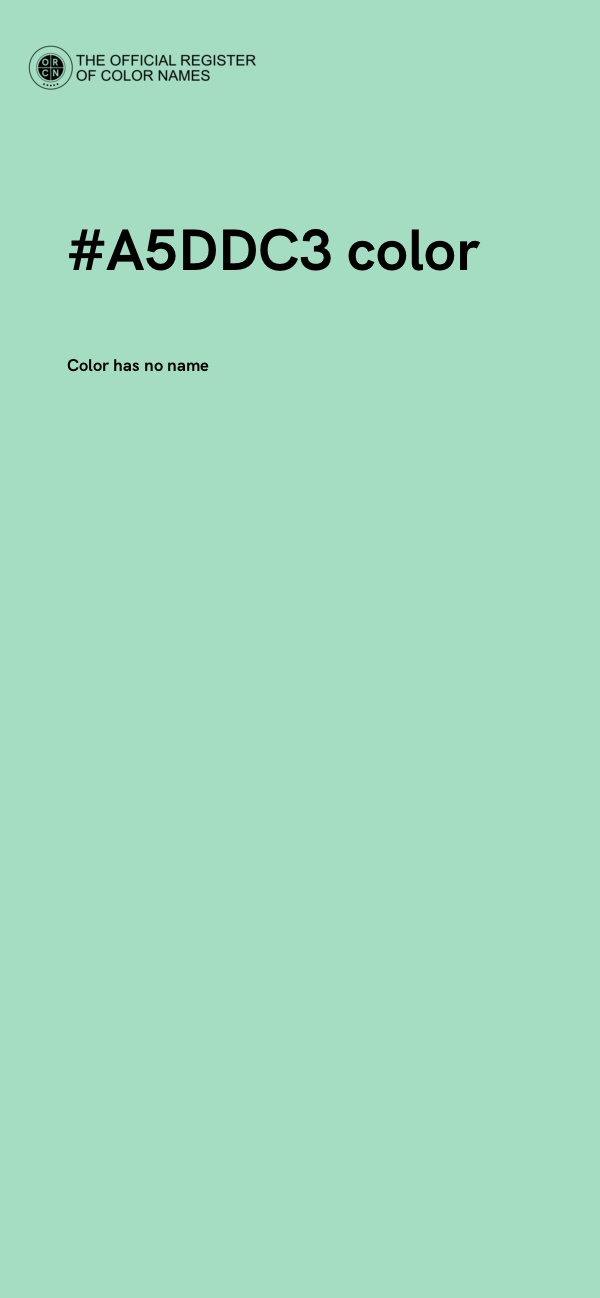 #A5DDC3 color image