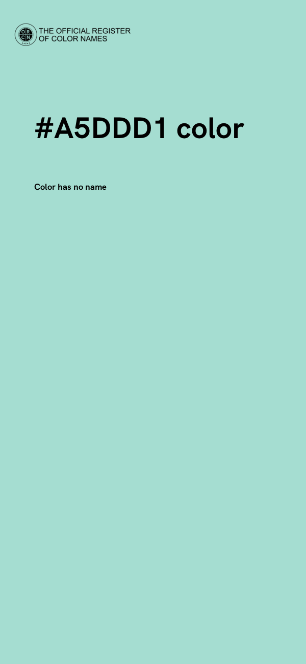 #A5DDD1 color image