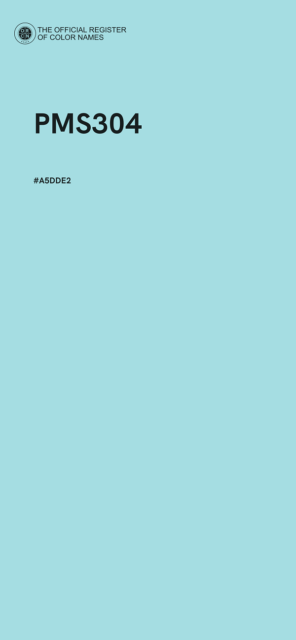 #A5DDE2 - PMS304 color image