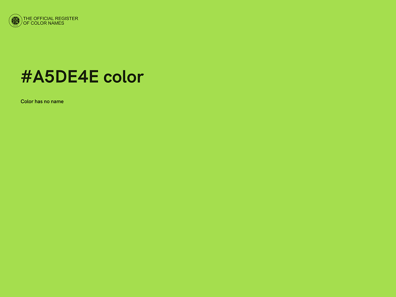 #A5DE4E color image