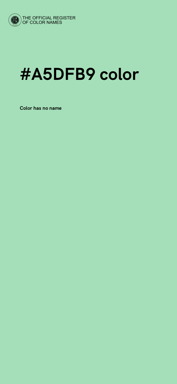 #A5DFB9 color image