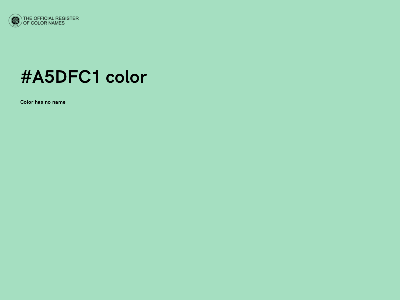 #A5DFC1 color image