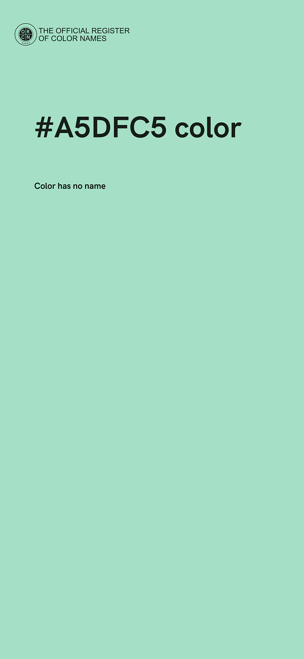 #A5DFC5 color image