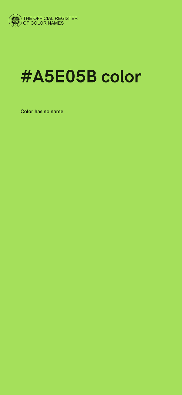 #A5E05B color image