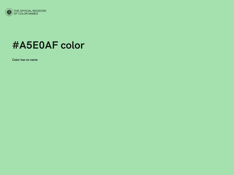 #A5E0AF color image