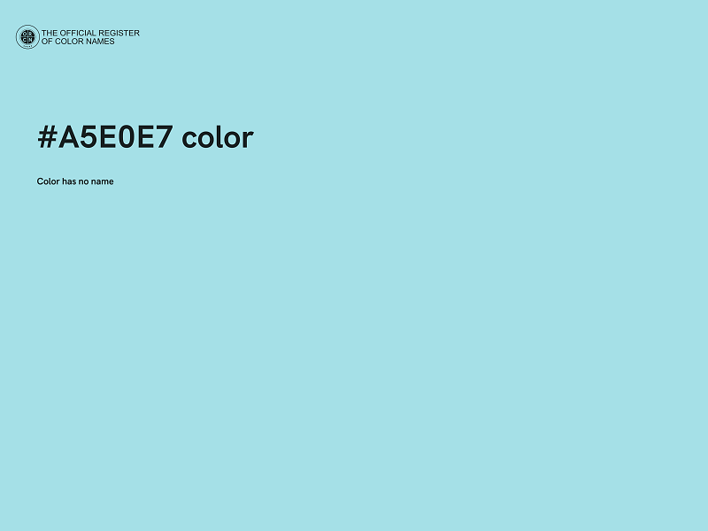 #A5E0E7 color image