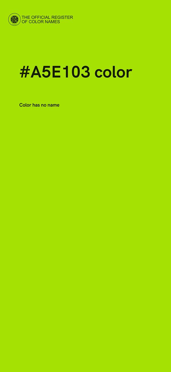 #A5E103 color image