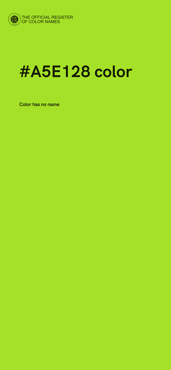 #A5E128 color image