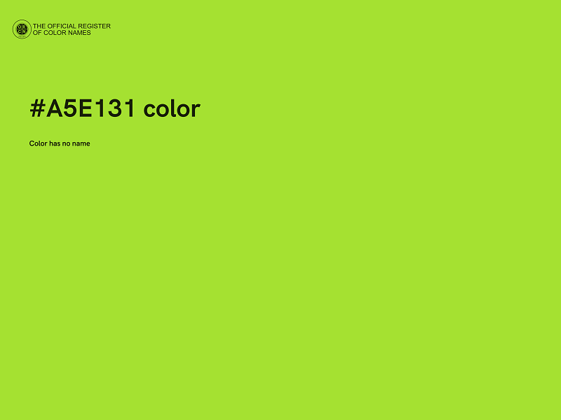 #A5E131 color image