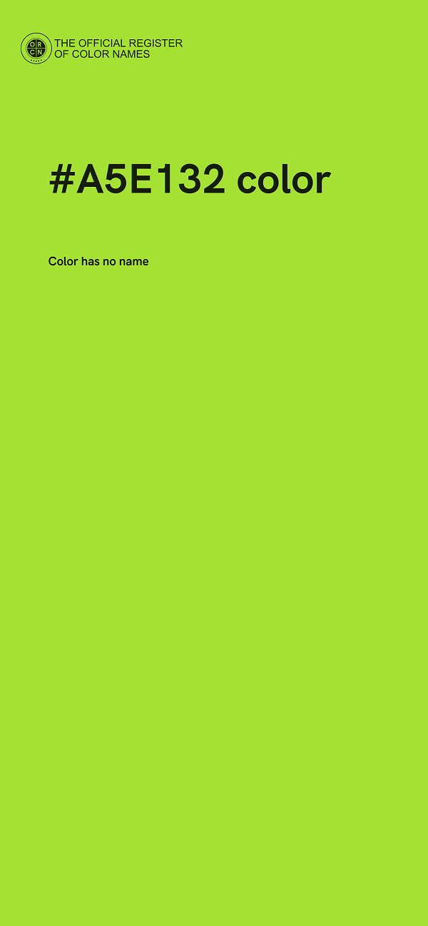 #A5E132 color image