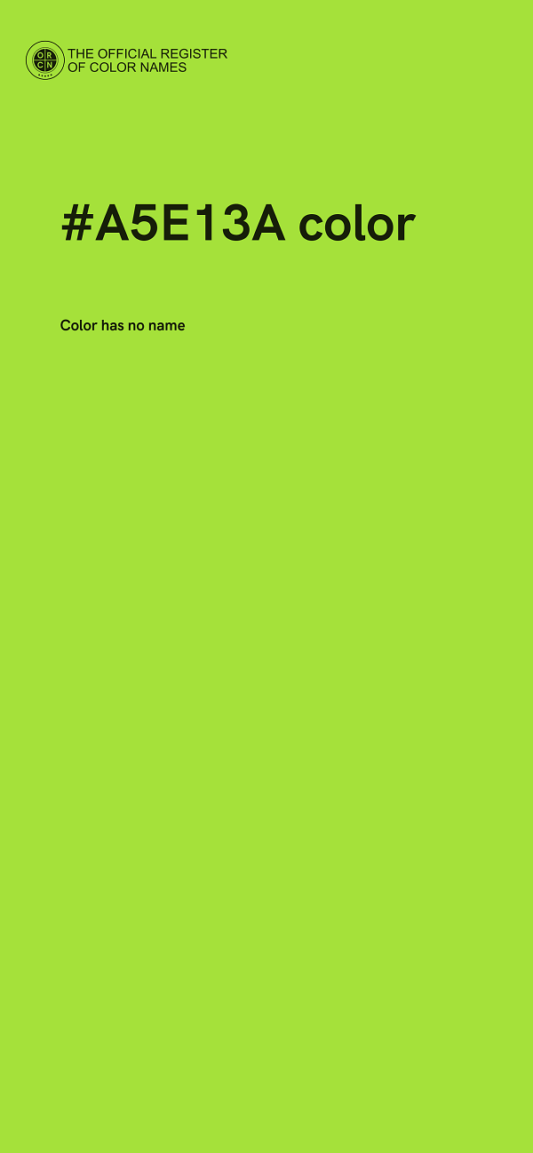 #A5E13A color image