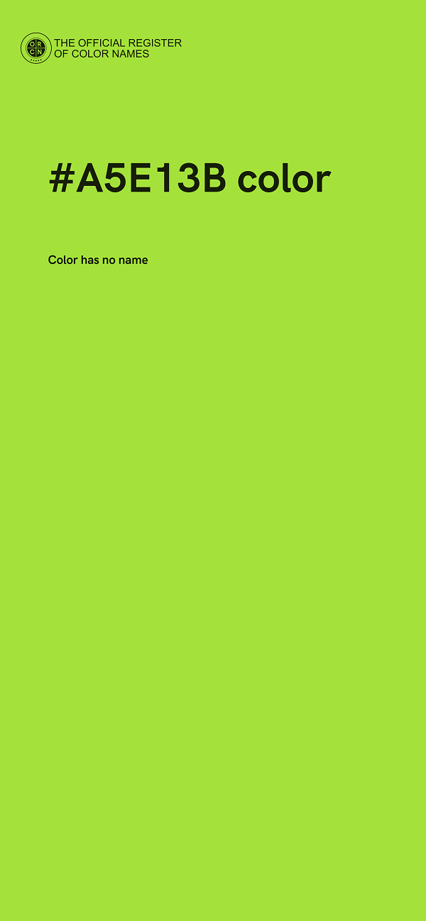 #A5E13B color image