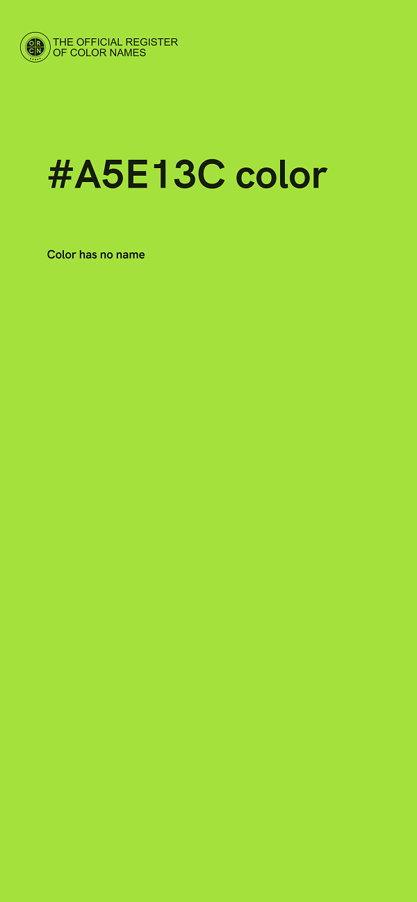#A5E13C color image