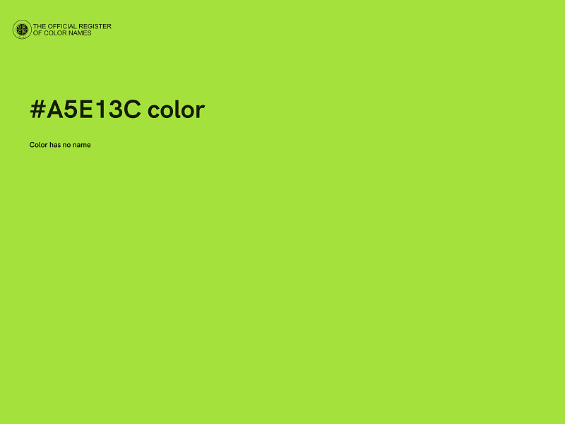 #A5E13C color image