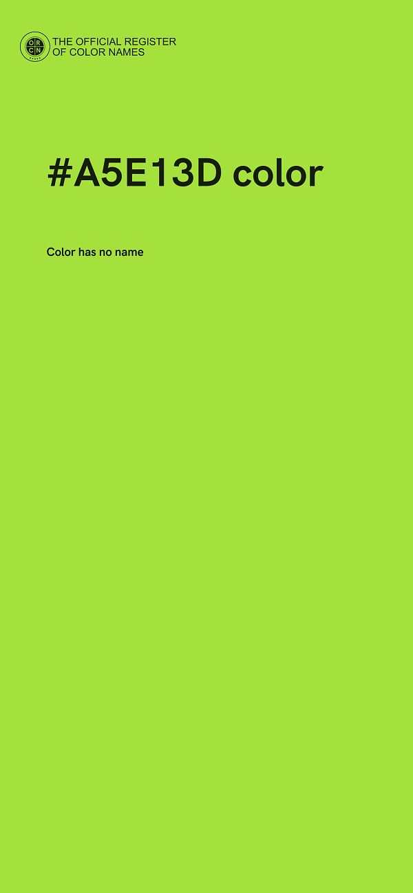 #A5E13D color image