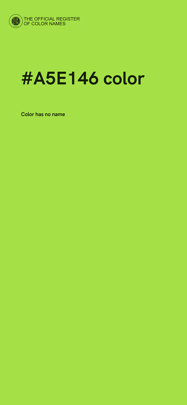 #A5E146 color image