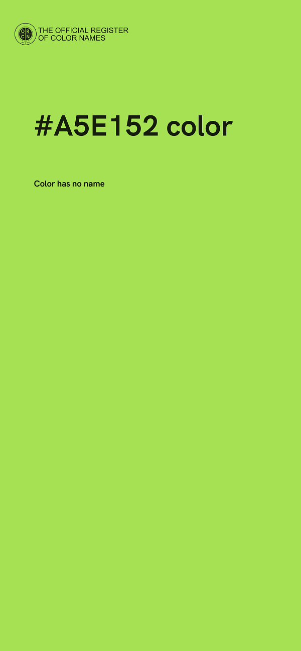 #A5E152 color image