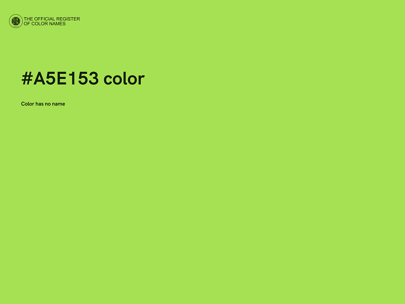 #A5E153 color image