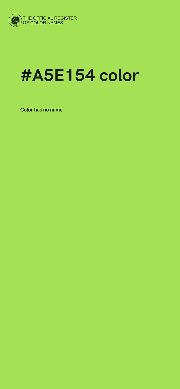 #A5E154 color image