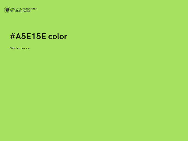 #A5E15E color image