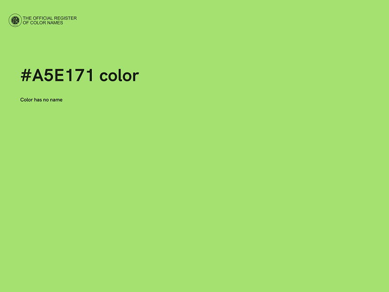 #A5E171 color image