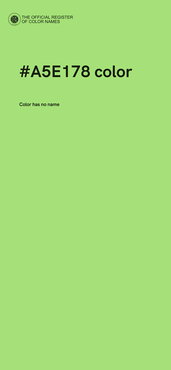 #A5E178 color image