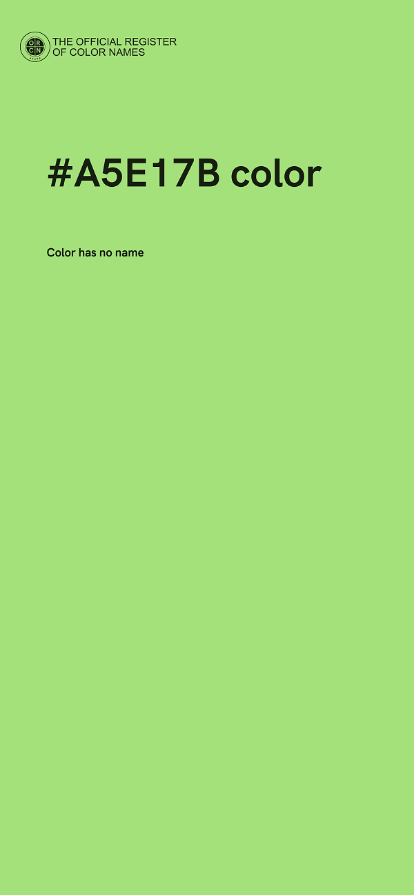 #A5E17B color image