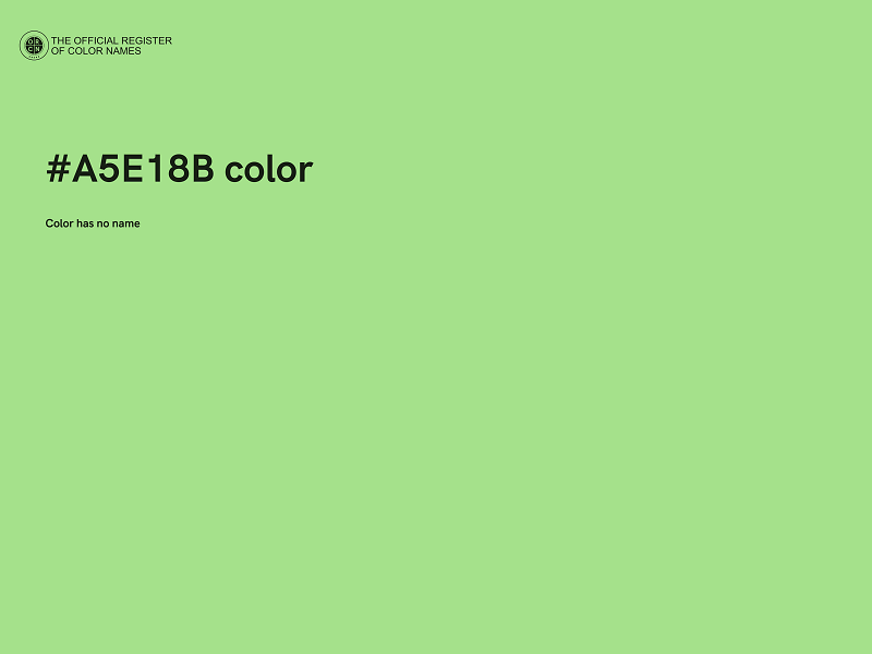 #A5E18B color image