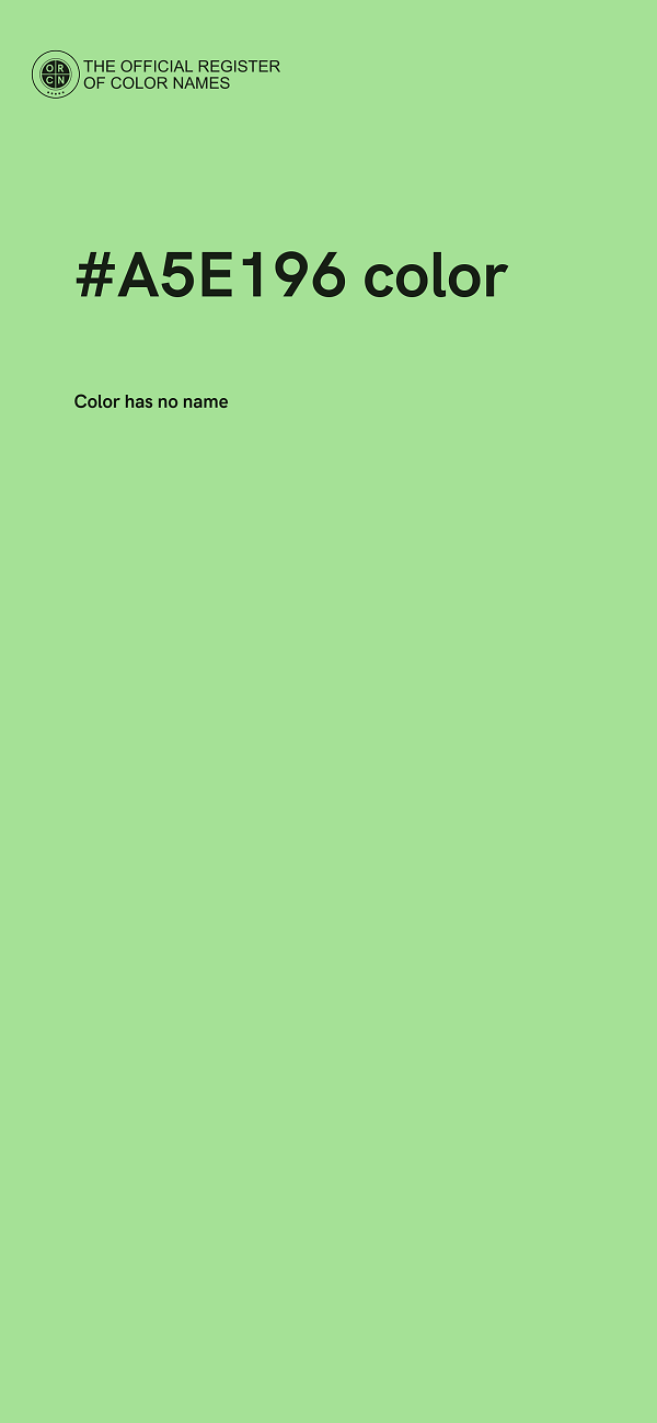 #A5E196 color image